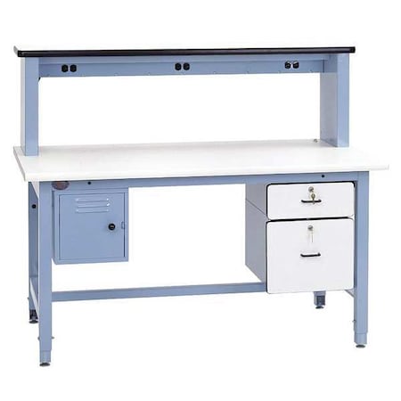 Pro-Line Bolted Technical Work Benches, Laminate, 72" W, 30" to 36" Height, 5000 lb., Straight BIB13