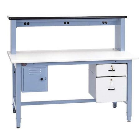 Pro-Line Bolted Technical Work Benches, ESD Laminate, 72" W, 30" to 36" Height, 5000 lb., Straight BIB14