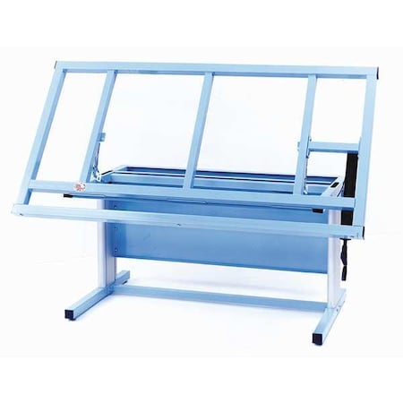 Pro-Line Hand Crank Workbench, Steel, 72 in W, 24 in to 36 in Height, 150 lb, Cantilever MWH7236-L14