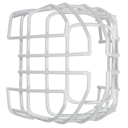 Safety Technology International Wire Cage, Steel, Surface Mount, 6 3/4 in W x 7 1/2 in H x 6 1/8 in D, White STI-9708