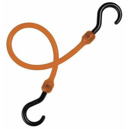 The Perfect Bungee Bungee Cord, Hook, 18 In.L, Tan PC18T