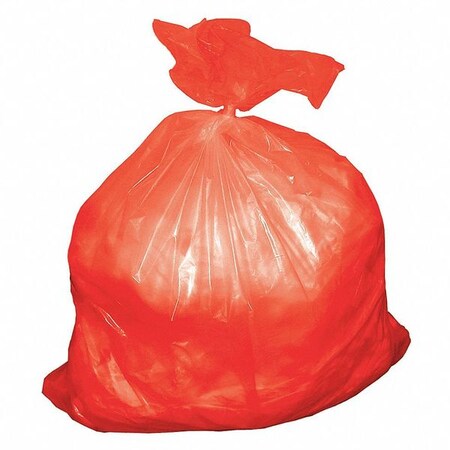 North American Plastics 30 gal. Trash Bags, Contractor, 5.50 mil, Red, 50 PK RD3053