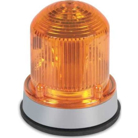 EDWARDS SIGNALING Warning Light, LED, 24VDC, Amber, 65 FPM 125XBRMA24D