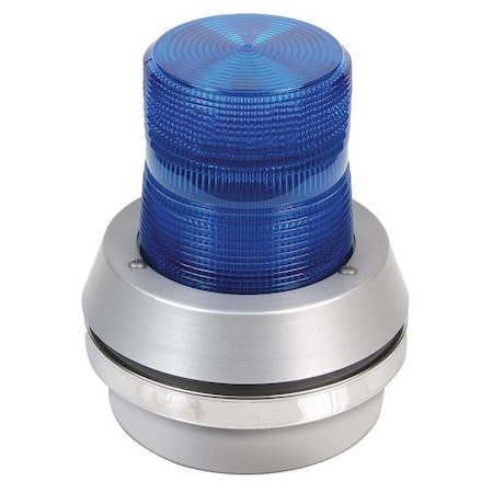 Edwards Signaling Horn Strobe, Blue, Cast Aluminum, 120VAC 95B-N5