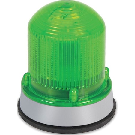 EDWARDS SIGNALING Warning Light, LED, 24VDC, Green, 65 FPM 125XBRZG24D