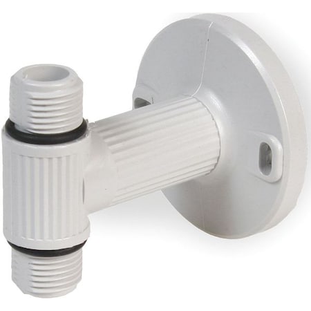 Edwards Signaling Double Threaded Wall Mount, Not Applicable, Gray, 1/2 in Dia., 2 11/16 in Height 270TWM2