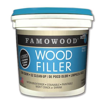 Famowood Wood Filler, 1 gal, Pail, White Pine 40002148