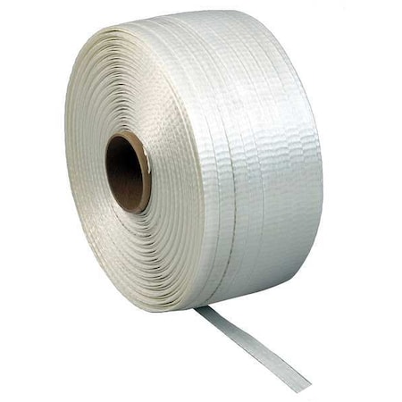 Zoro Select Strapping, Woven Polyester, 1500 ft. L 16P067