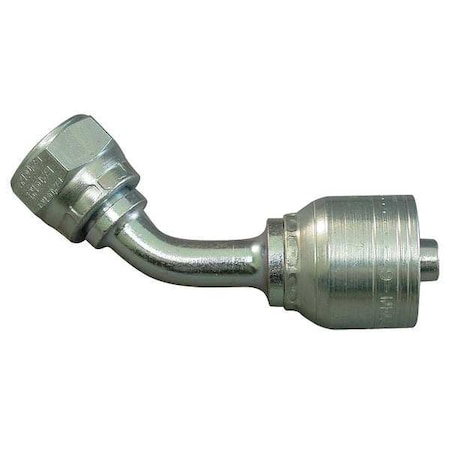 AEROQUIP Hose Fitting, Crimp, Metric, 45, 3/8, M18X1.5 1A10DLA6