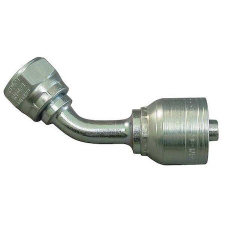 Eaton Aeroquip Hose Fitting, Crimp, Metric, 45, 1/4, M18X1.5 1A6DSA4