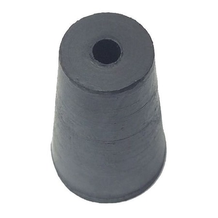 Zoro Select Stopper, 25mm, Rubber, Black, PK50 00-1H