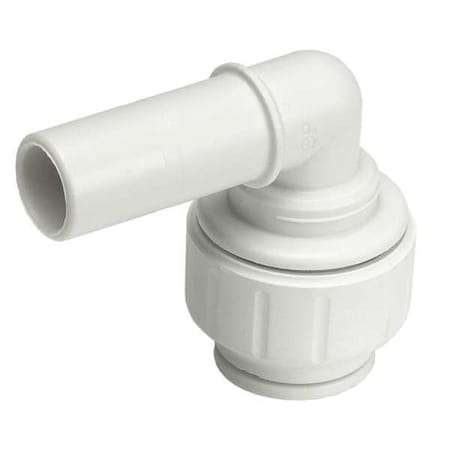 John Guest Elbow, Plastic, Push-Fit1/2", Push-Fit1/2" PEI222020