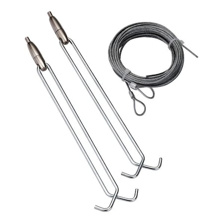 Lithonia Lighting Aircraft Cable Hanging Kit, For Z Strip ZACVH M100