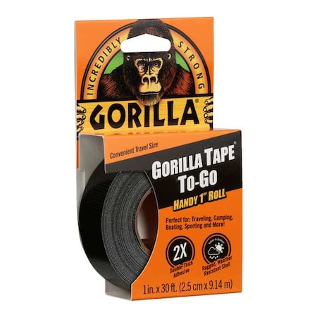 Gorilla Glue Duct Tape, Black, 10 yd L, 1 in W 6100109