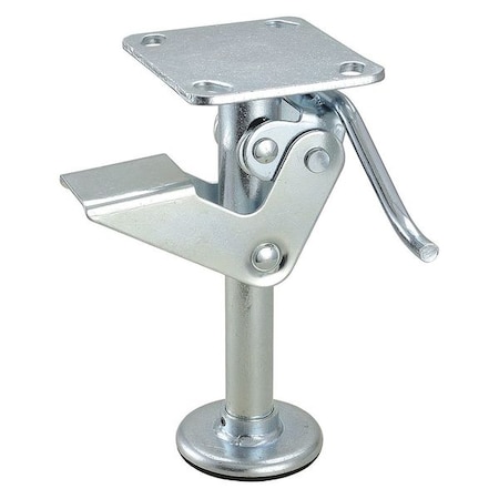 Zoro Select Floor Lock, Plate, 9-7/8 in. H, 4 x 4-1/2 16V374