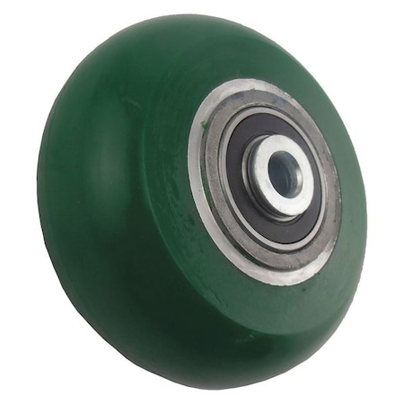 Zoro Select Caster Wheel, 6 in. Dia, 1250 lb., Green 16V363
