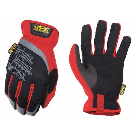 Mechanix Wear FastFit(R) Mechanics Gloves, Synthetic Leather Palm, TrekDry Back, 11, Red MFF-02-011