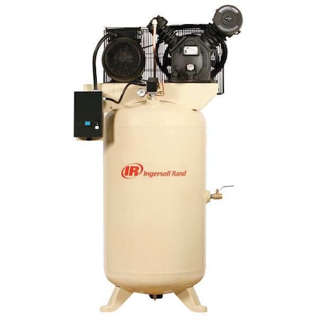 Ingersoll-Rand Electric Air Compressor, 7.5 hp, 2 Stage 2475N7.5-V-230/3