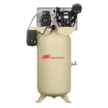 Ingersoll-Rand Electric Air Compressor, 7.5 hp, 2 Stage 2475N7.5-V-460/3