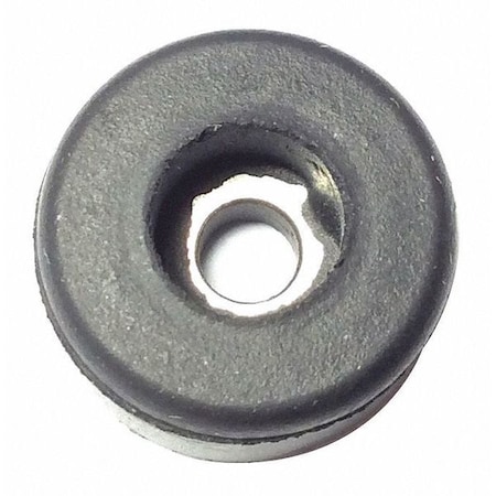 Zoro Select Bumper, Rubber, Black, 1/4"H x 1/4"W, PK.25 2072W-017