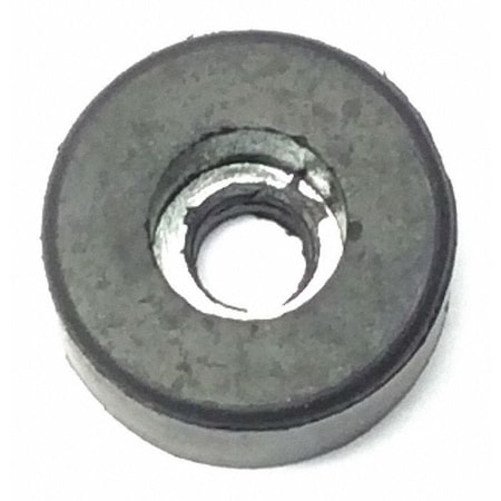 Zoro Select Bumper, Rubber, Black, 1/4"H x 1/4"W, PK.50 2076W-400