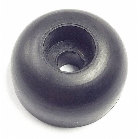 Zoro Select Bumper, Rubber, Black, 3/8"H x 3/8"W, PK.25 2085W-017