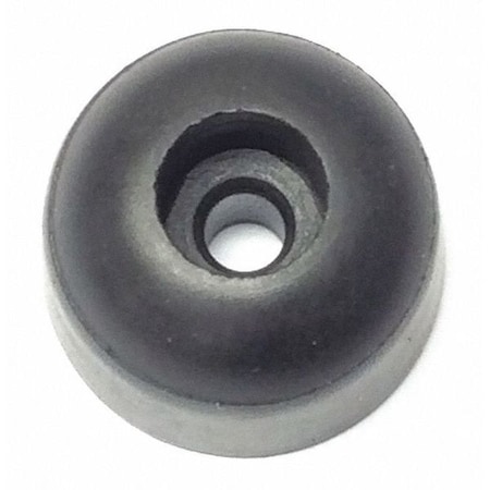 Zoro Select Bumper, Rubber, Black, 1/2"H x 1/2"W, PK.10 209-017