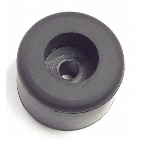 Zoro Select Bumper, Rubber, Black, 1/2"H x 1/2"W, PK.25 2091-017K