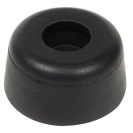 Zoro Select Bumper, Rubber, Black, 1/2"H x 1/2"W, PK.10 2094W-017