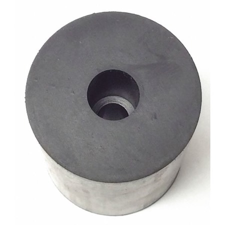 Zoro Select Bumper, Rubber, Black, 1-7/8"H x 1-7/8"W, PK.5 1487-017
