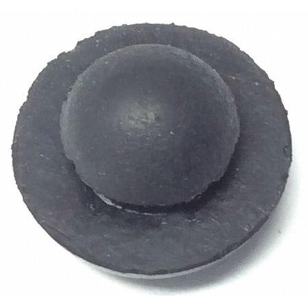 Zoro Select Bumper, Rubber, Black, 11"32"H x 11-32"W, PK.100 1561-034S