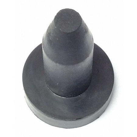 Zoro Select Bumper, Rubber, Black, 1-1/8"H x 1-1/8"W, PK.25 1580-136S