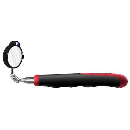 Ullman Devices Inspection Mirror, LED, 1-3/8x 6-1/2 to 35 HTE-2LT