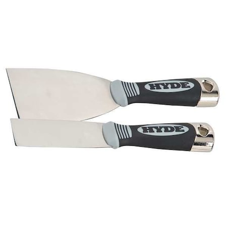 Hyde Putty Knife Set, Flexible, 1-1/2, 3"W, 2 Pc. 48909