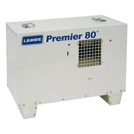 L.B. White Portable Gas Ducted Tent and Remediation Heater, Natural Gas, Liquid Propane, Direct Spark TS080CSPN22168T