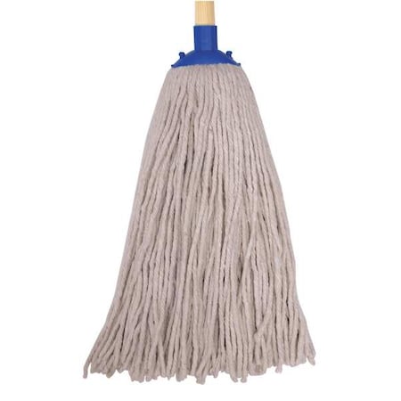 Tough Guy 20 in String Wet Mop, 16 oz Dry Wt, Screw On Connection, Cut-End, Beige, Cotton (Formerly Tough Guy) 16W216