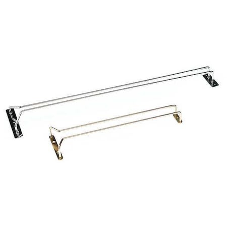 Crestware Hanging Glass Rack, Chrome, 16" GCHR16