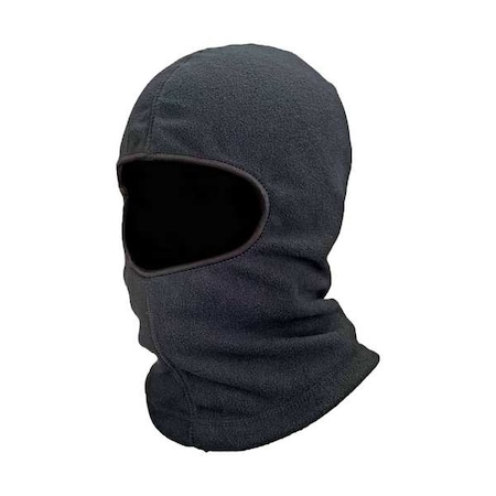 Ergodyne Balaclava Face Mask, Four-Way Stretchable Fleece, Moisture-Wicking, Black, Universal Size 6821