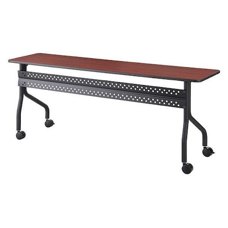 Iceberg OfficeWorks Mobile Training Table, Gray Top, Charcoal Frame, 18 in W x 72 in L 68068