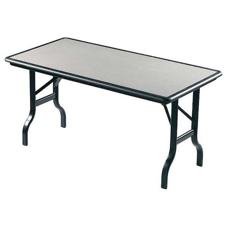 Iceberg IndestrucTable Ultimate Folding Table, Granite Top, Black Frame, 30 in W x 96 in L x 29 in H 65137