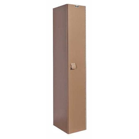 Hallowell Wardrobe Locker, 12 in W, 18 in D, 72 in H, (1) Tier, (1) Wide, Taupe HPL1282-1A-TE