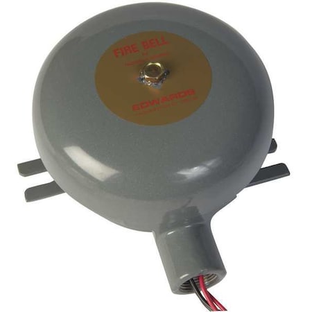 Edwards Signaling Fire Bell, 6 In. 439DEX-6AW