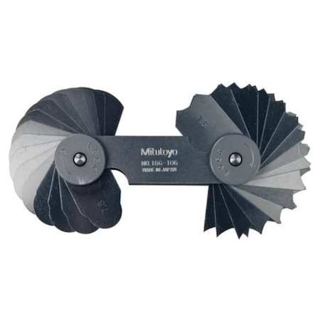 Mitutoyo Radius Gage Set 32 Pairs 186-106