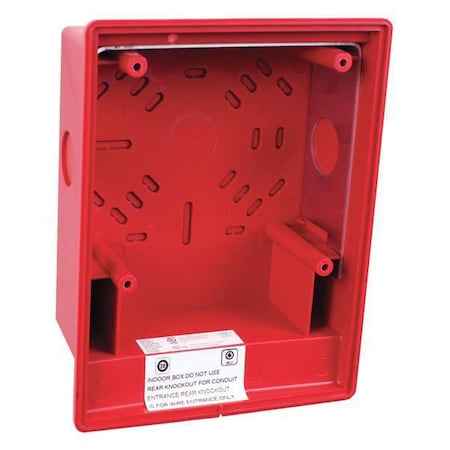 Edwards Signaling Surface Box, Red EG4RB