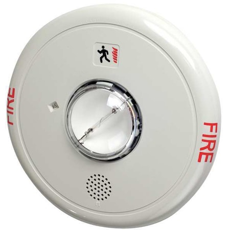 Edwards Signaling Horn Strobe, Marked Fire, Ceiling EGCF-HDVMH