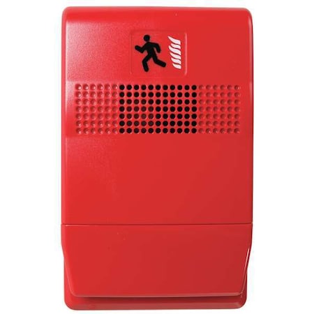 Edwards Signaling Horn, Finish Red, Flush EG1R-P