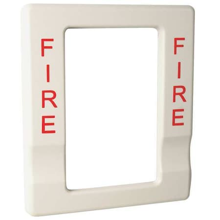 Edwards Signaling Trim, Marked Fire, Finish White EG1T-FIRE