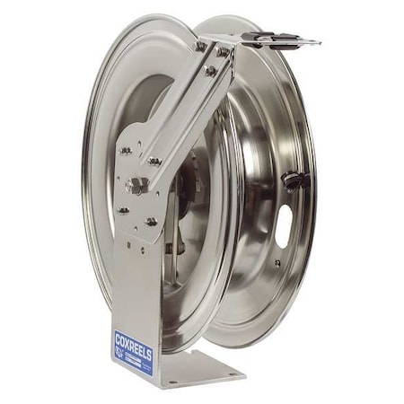 Coxreels Spring Return Hose Reel, 1/2 in Hose Diameter, 50 ft Length, 2,500 psi Max. Pressure MPL-N-450-SS