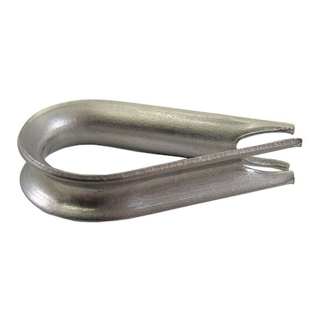 Loos Wire Rope Thimble, 1/8 In, 302/304 SS AN100-C4 | Zoro
