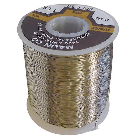 MALIN CO Lockwire, Spool, 0.0319 Dia, 326 ft. 05-0319-001S